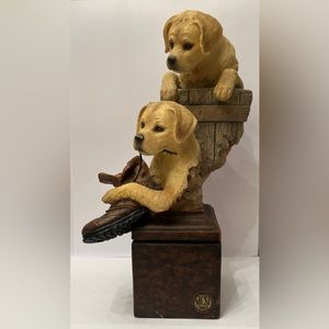 Ceramic Joe Slockbower Dog Sculpture